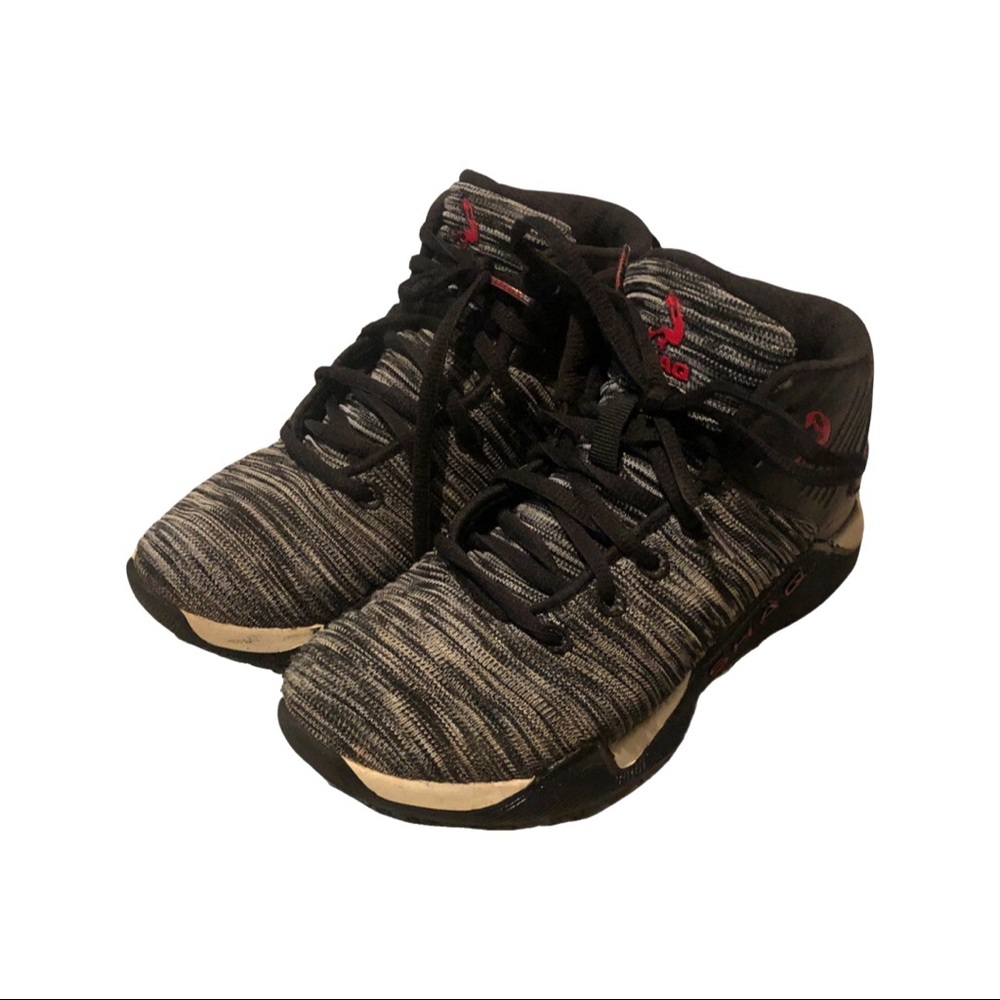Boys sneakers. Gray and black